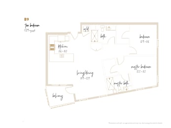 2 beds, 2 baths, 1,329 sqft, $5,582