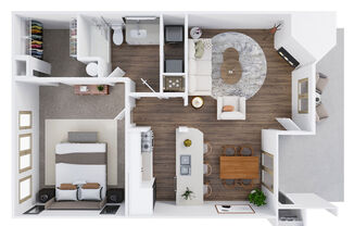 1 bed, 1 bath, 776 sqft, $2,061