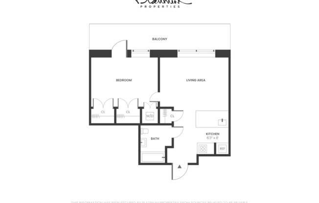 1 bed, 1 bath, $4,016, Unit 7B