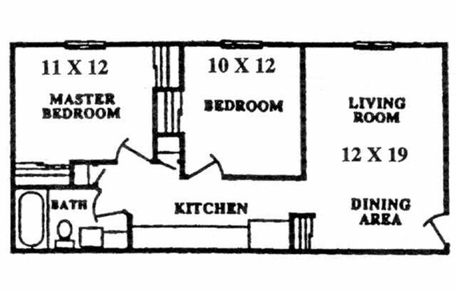 2 beds, 1 bath, 765 sqft, $849, Unit 323