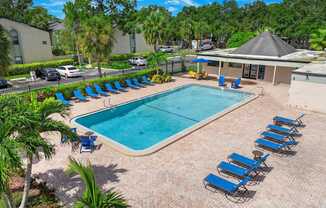 Swimming pool at Oasis at Bayside Apartments in Largo, FL