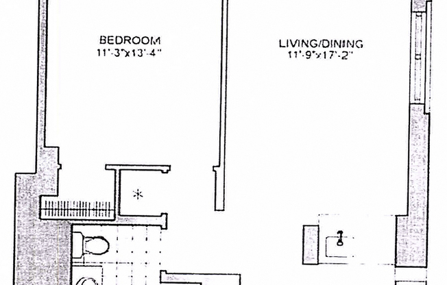 1 bed, 1 bath, 700 sqft, $5,250, Unit 5G