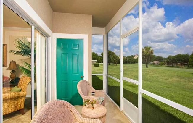 Balcony With Storage at Audubon Oaks, Lakeland, FL