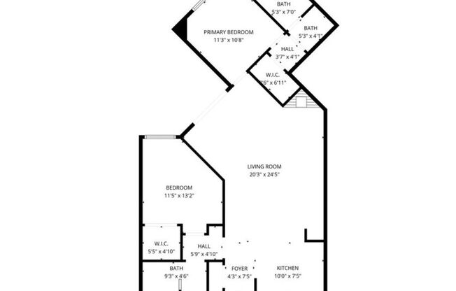 2 beds, 1 bath, 979 sqft, $2,850, Unit 122