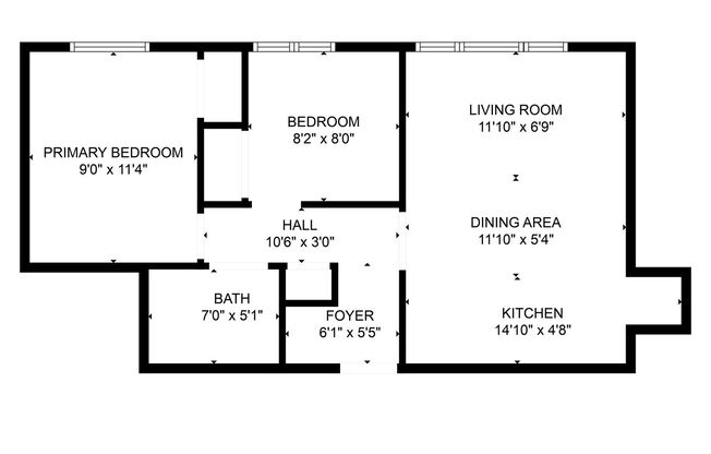 2 beds, 1 bath, 700 sqft, $700, Unit 10