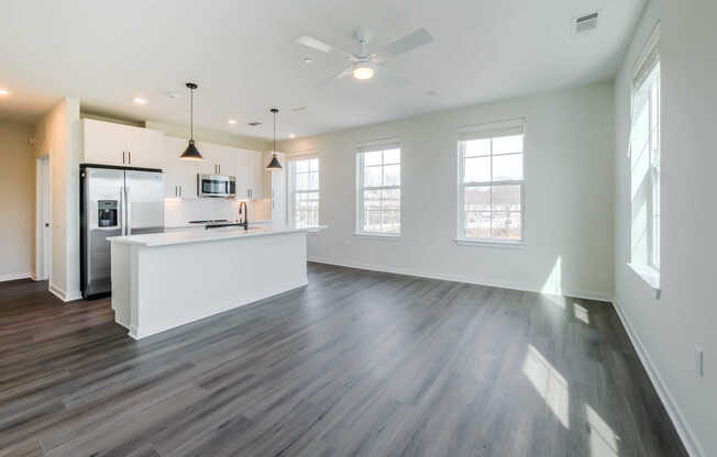 Living Room with Hard Surface Flooring