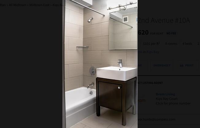 4 beds, 2 baths, 1,255 sqft, $10,585, Unit 10A