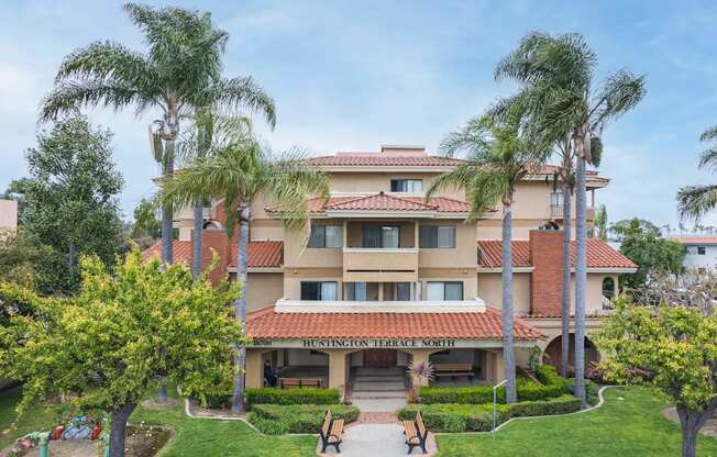 the building in which the hotel is located at Huntington Terrace North Senior, Huntington Beach California
