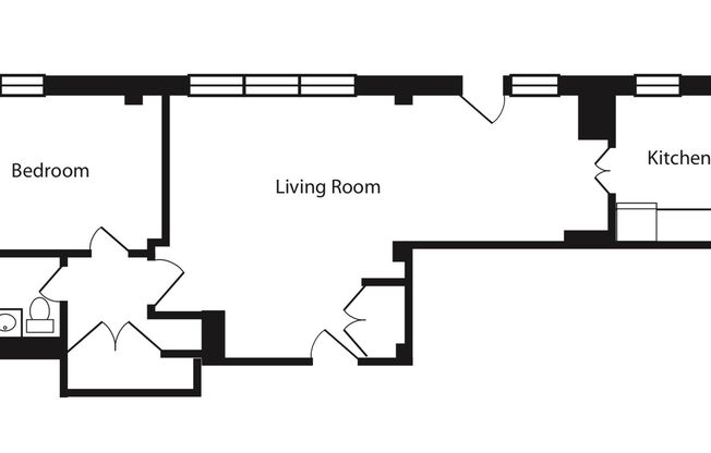 1 bed, 1 bath, 738 sqft, $5,425, Unit 1-PHF