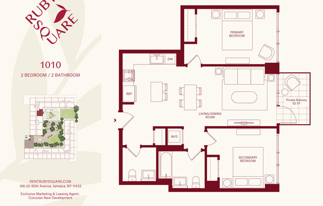 2 beds, 1.5 baths, $3,925, Unit 1010