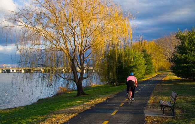 Bridgeyard is located directly on Mt. Vernon Paved Bike/Hike Trail