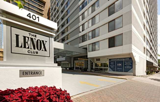 Building exterior at Lenox Club, Arlington, 22202