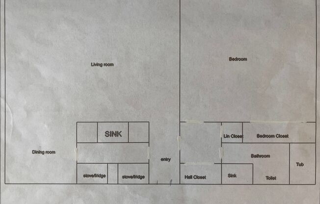 1 bed, 1 bath, 640 sqft, $1,000, Unit 365-015