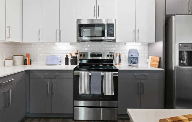 Kitchen with Stainless Steel Appliances