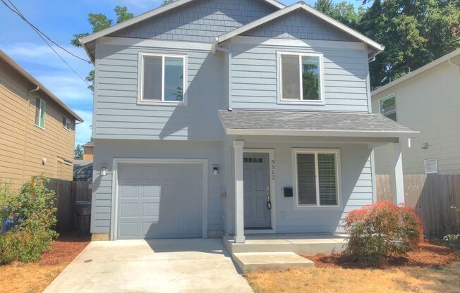 Mt. Scott-Arleta Newer Construction Home with AC, Attached Garage, Fenced Backyard