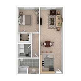 1 bed, 1 bath, 906 sqft, $961