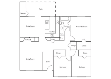 3 beds, 1 bath, 1,120 sqft, $2,199