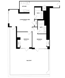 2 beds, 2 baths, 1,037 sqft, $3,522