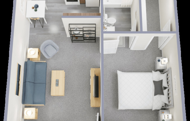 1 bed, 1 bath, 472 sqft, $940