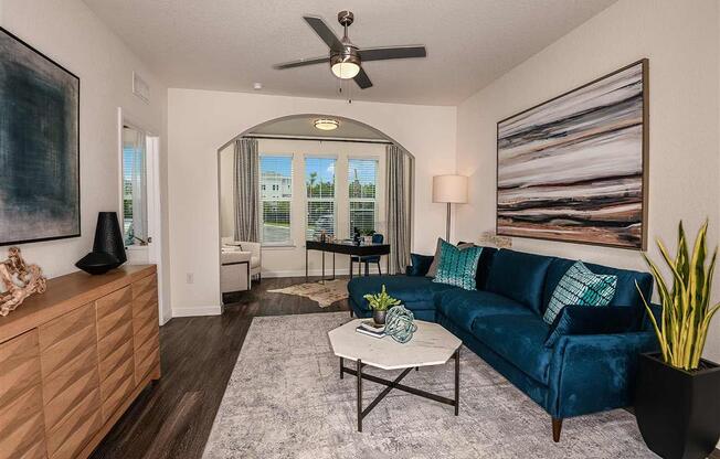 Spacious Living Area at The Morgan Luxury Apartments in Orlando, FL