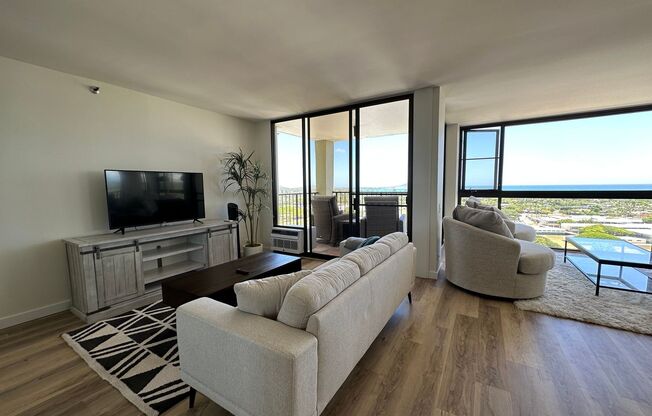 Stunning Panoramic Ocean Views! Fully furnished, fully renovated, 2 bedroom, 2 bathroom unit at Windward Passage