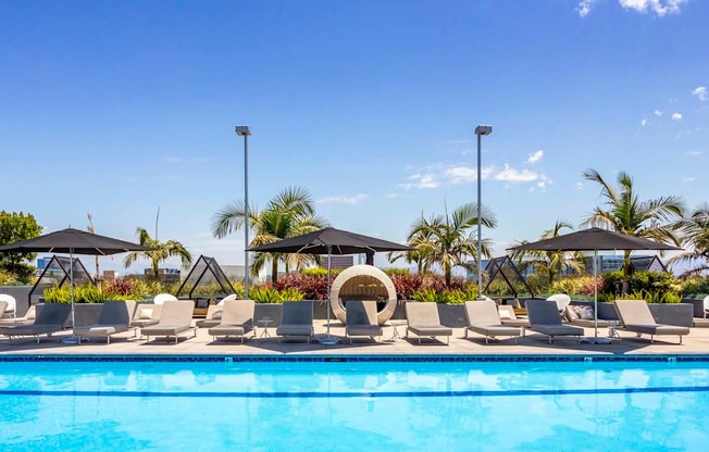 Outdoor Pool at Elements Apartments*, Irvine