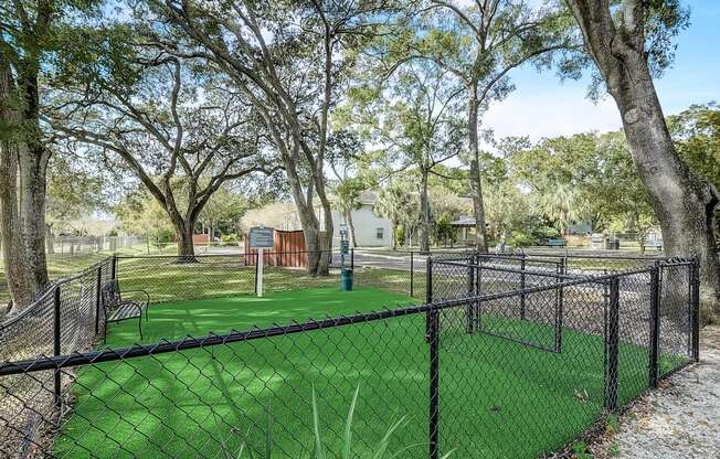 Pet Park at Fernwood Grove Apartments at 4900 MacDill Ave in Tampa, Florida