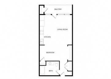 Studio, 1 bath, 760 sqft, $1,415