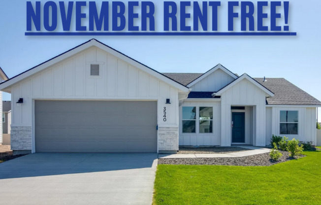 MOVE IN NOVEMBER RENT FREE!! Brand New Home in Memory Ranch!