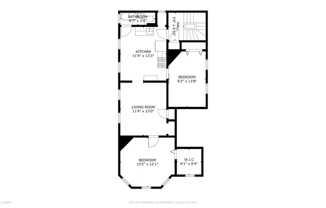 2 beds, 1 bath, 810 sqft, $2,500, Unit 3
