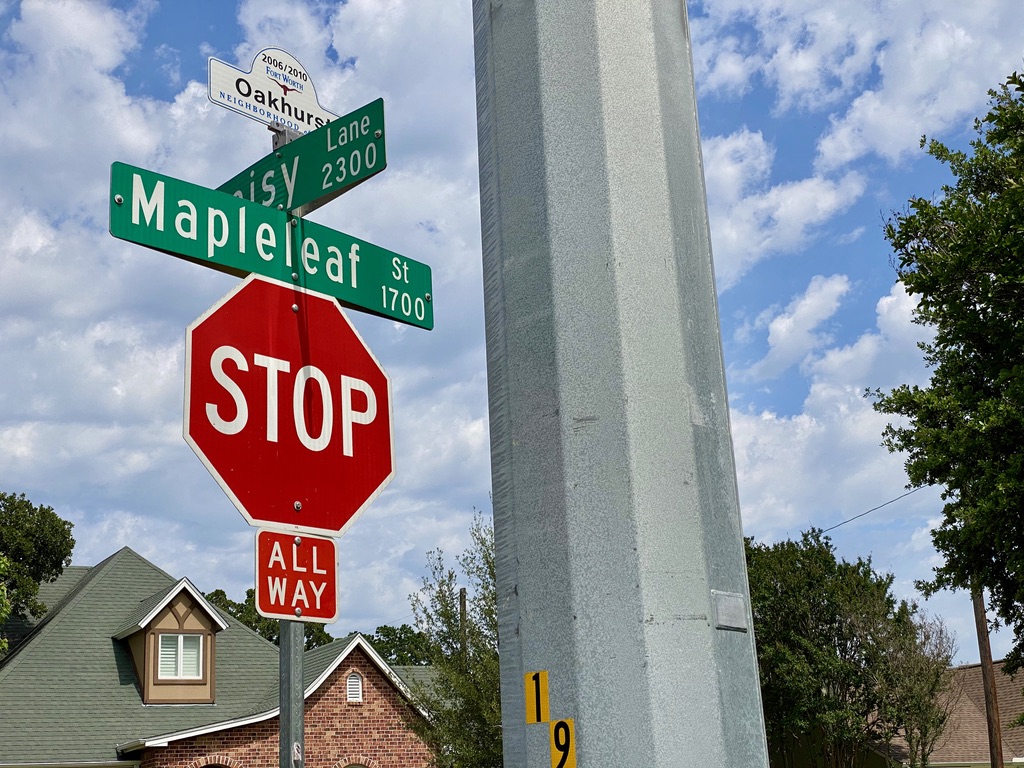 Oakhurst, TX Boundary Streets near Oakhurst Park