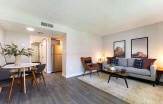 Dining and Living Room at Avani North Tucson Apartments in Tucson Arizona