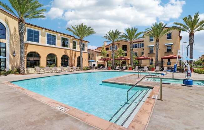 the swimming pool at Las Positas