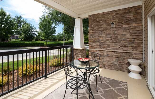 Balcony And Patio at Abberly Green Apartment Homes, Mooresville, NC, 28117