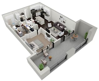1 bed, 1 bath, 837 sqft, $2,109