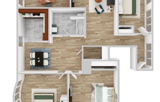 3 beds, 1 bath, 1,300 sqft, $3,250, Unit 9 Monarch Way Apt 101