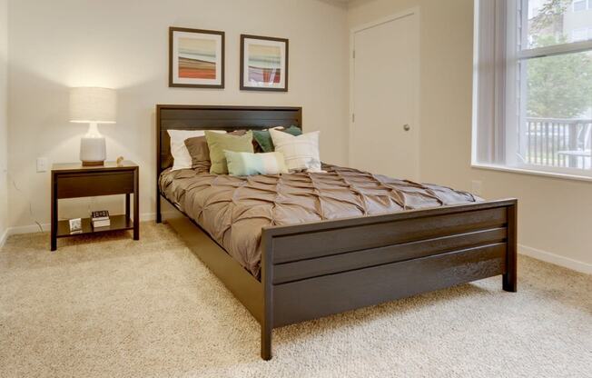 Bedroom at The Legends at Silver Lake Village 55+ Apartments, St. Anthony, MN