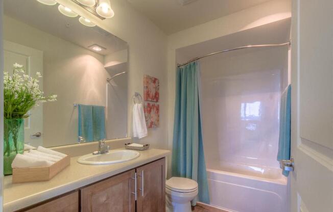 Bathroom | Urban Center apartments in Lynnwood, WA