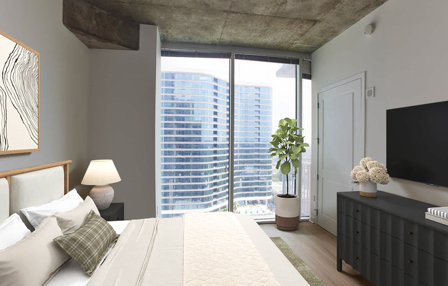 Bedroom with Hard Surface Flooring