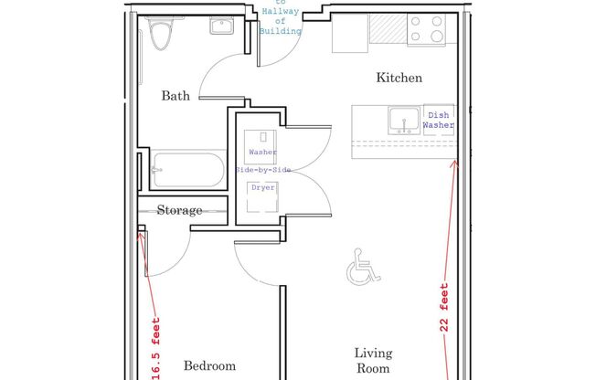 1 bed, 1 bath, 691 sqft, $1,495, Unit 409