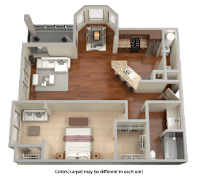 1 bed, 1 bath, 914 sqft, $1,385