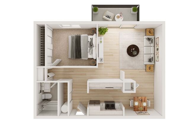 1 bed, 1 bath, 680 sqft, $1,595, Unit 109