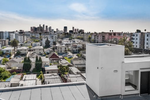 Aerial Exterior View at 1039 S. Hobart Blvd. Koreatown/Los Angeles, CA, Los Angeles, CA