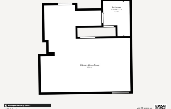 Studio, 1 bath, 419 sqft, $1,400, Unit HA-621