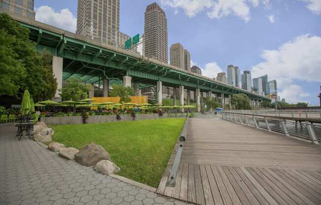Upper West Side Park and Walkway at The Ashley Apartments, New York, New York