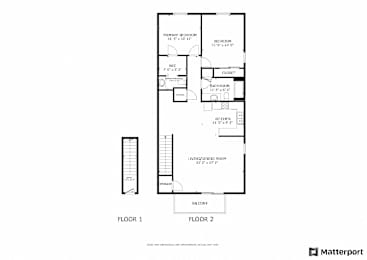 2 beds, 1.5 baths, 1,200 sqft, $1,269