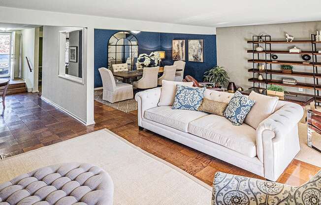 Living Room With Dining Area at The Lakes, Pennsylvania