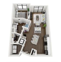 1 bed, 1 bath, 732 sqft, $1,480