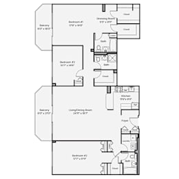 3 beds, 3 baths, 1,906 sqft, $8,498