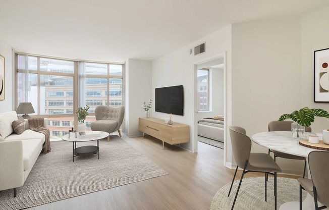 Living Room with Hard Surface Flooring